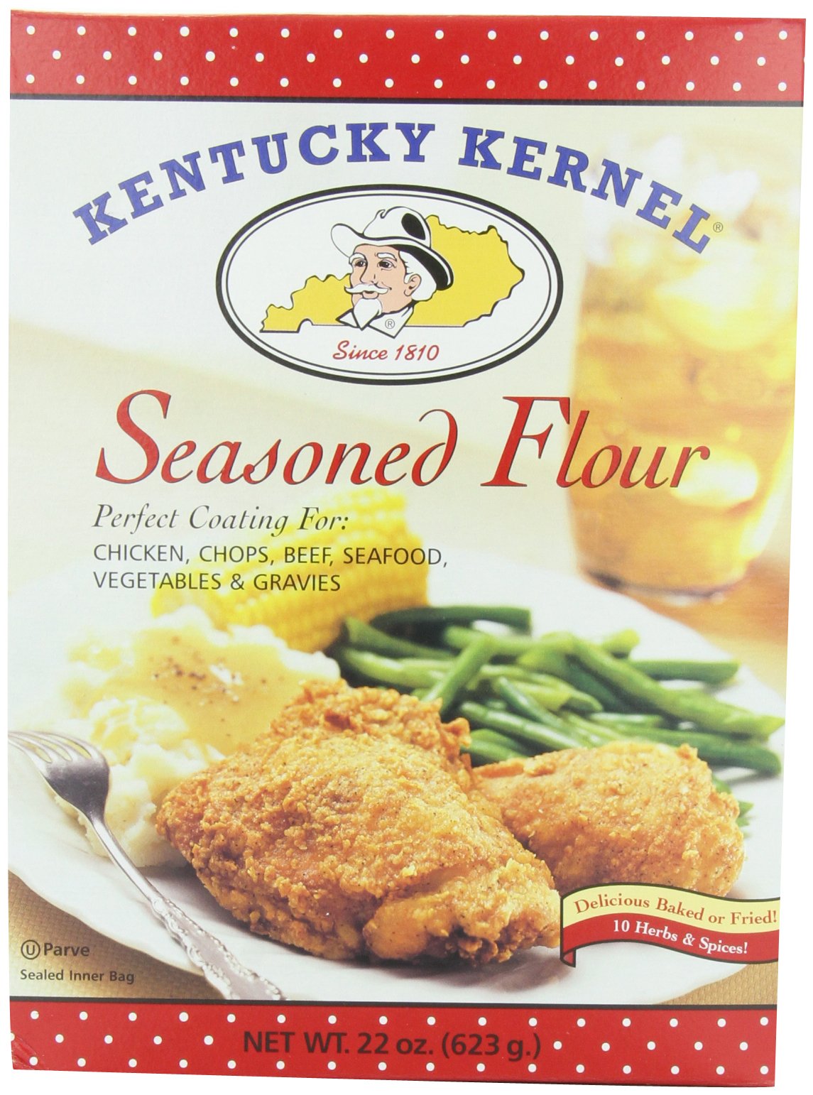 Hodgson Mill Seasoned Flour, Economy Size, 22-Ounce (Pack of 4)