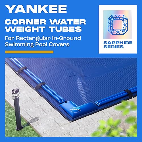 Miniatura 5 de Yankee - Pesas para piscina  Tubos de agua de esquina  Bolsas de agua de piscina para cubiertas de piscina rect en el suelo  Pesos de cubierta de