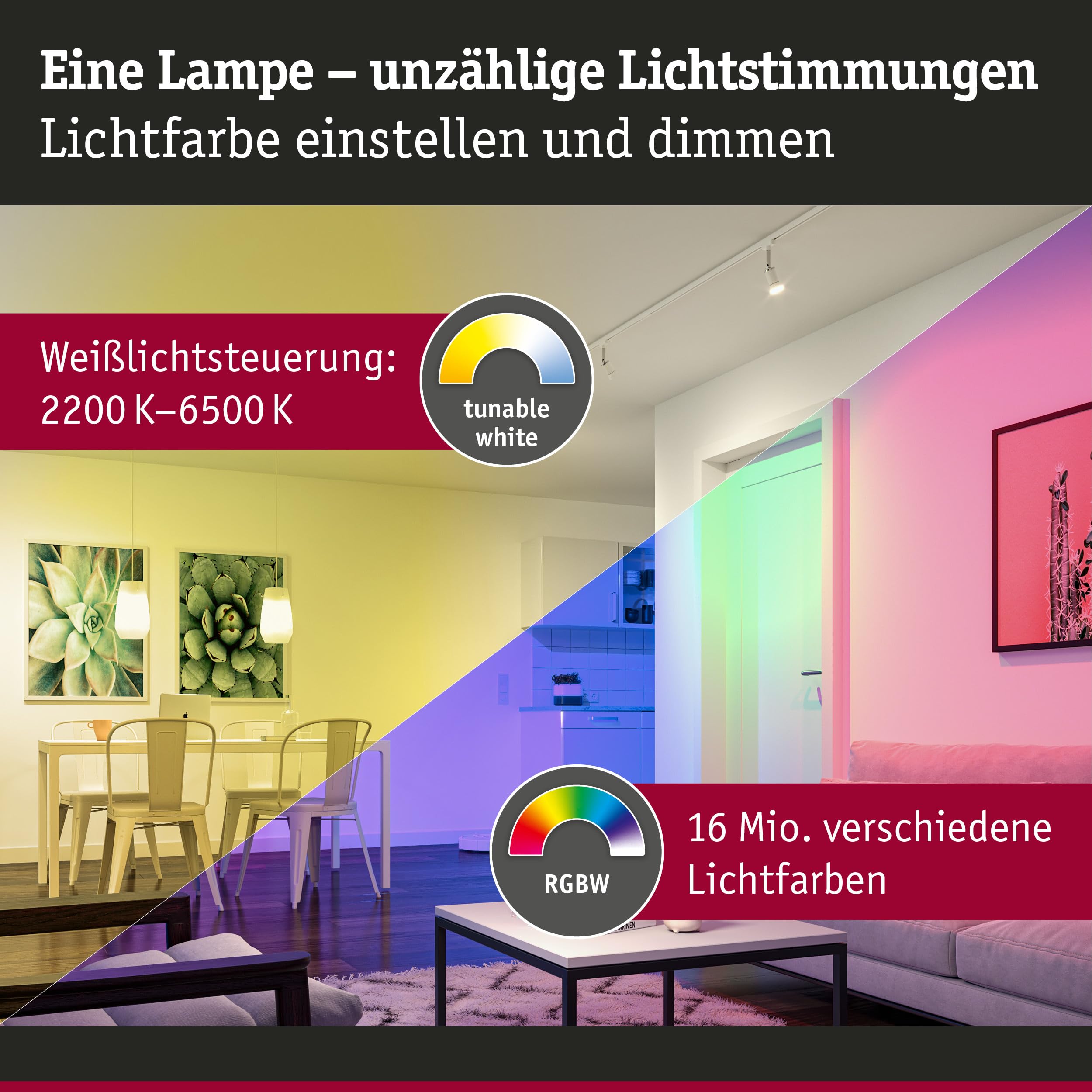 Paulmann 29154 Estándar 230 V Smart Home Zigbee LED gota E14 3 x 470 lm 3 x 5 W RGBW+ regulable mate Set