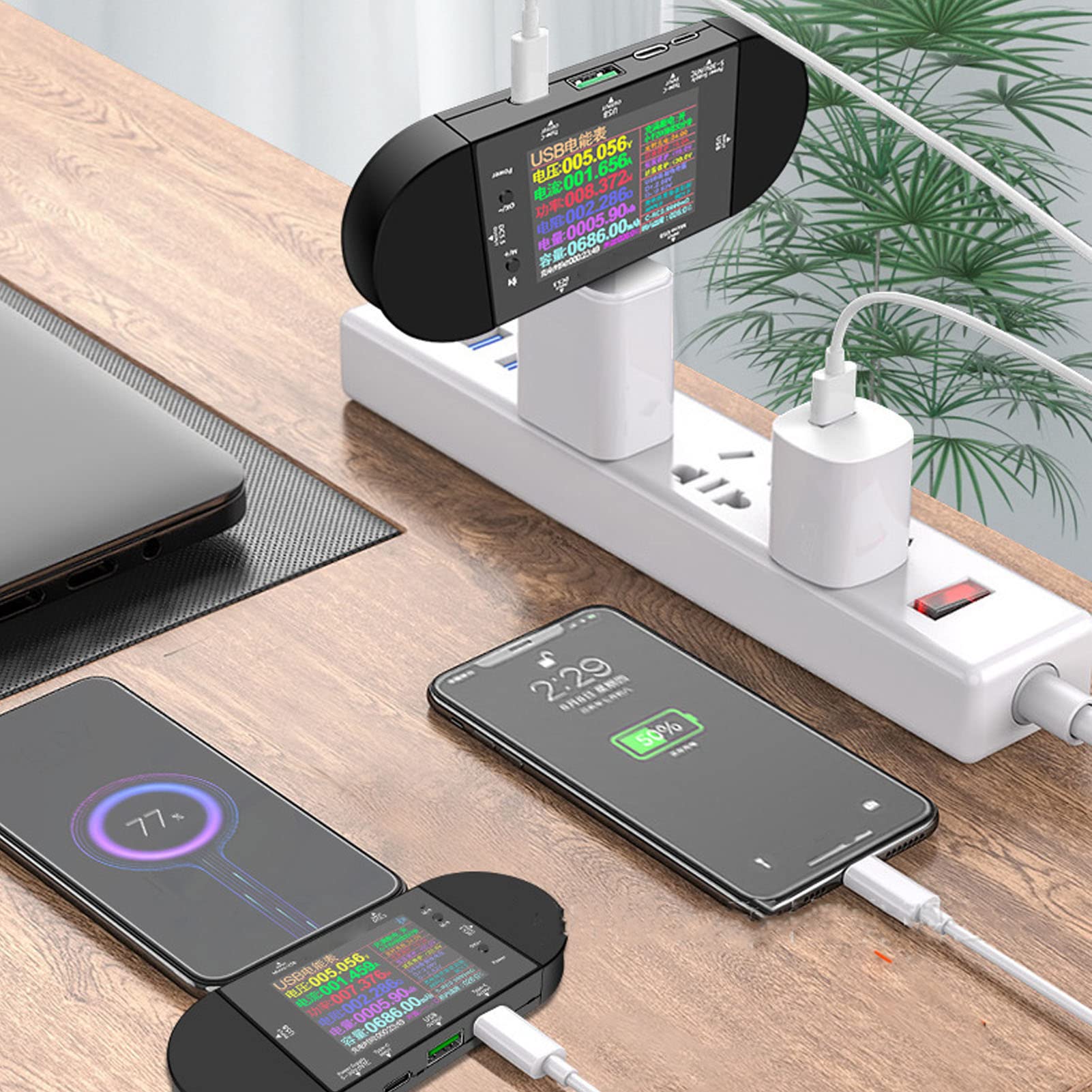 USB-C Tester KWS-2302C | Messgerät für Spannung | Voltmeter (Neu