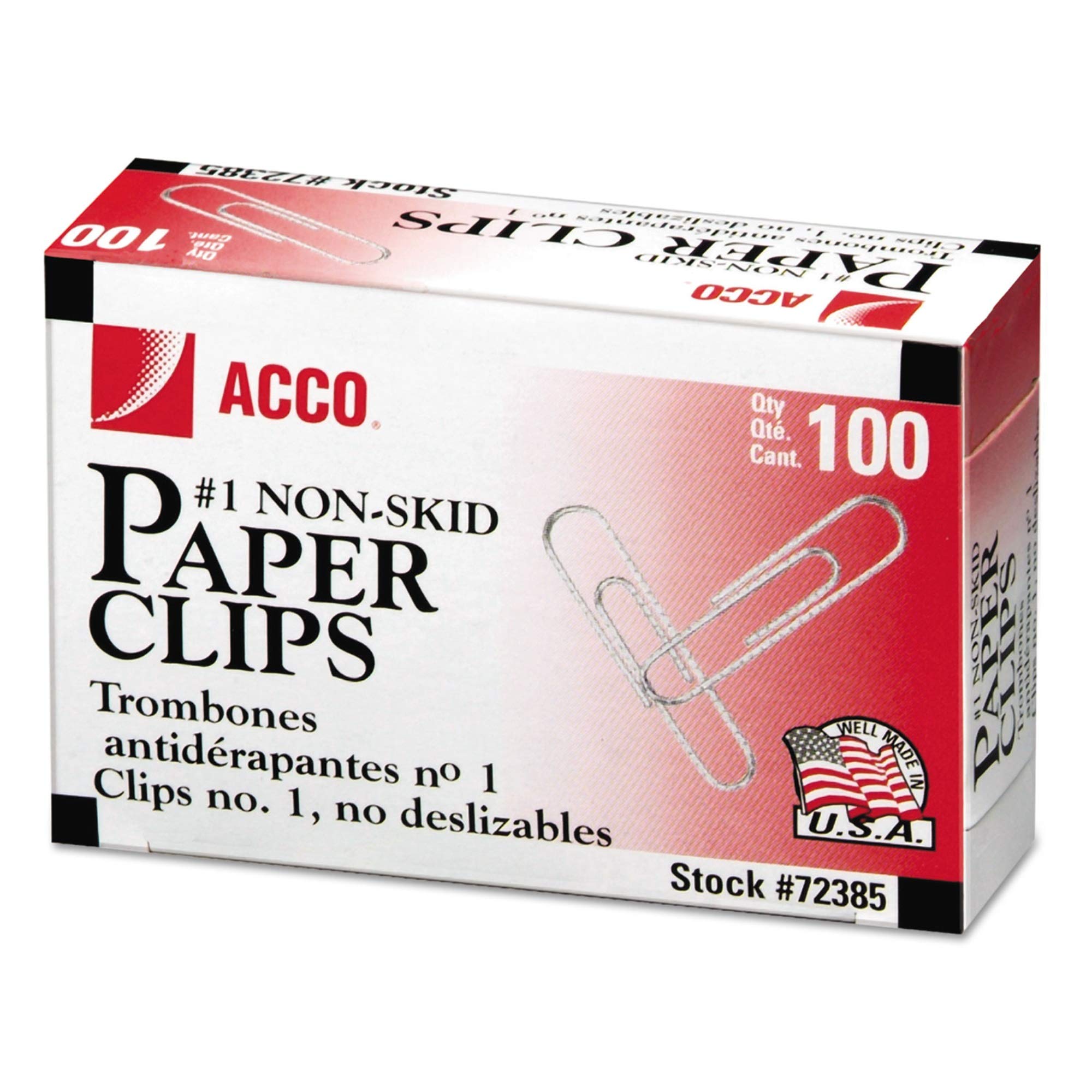 acco economy non-skid paper clip