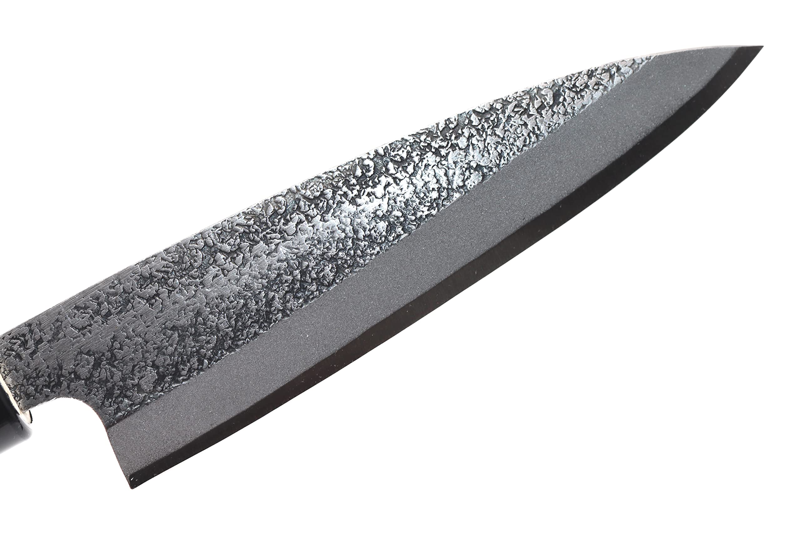 Coltello giapponese artigianale Tsutsumi lama martellata 12 cm, forgiato a mano