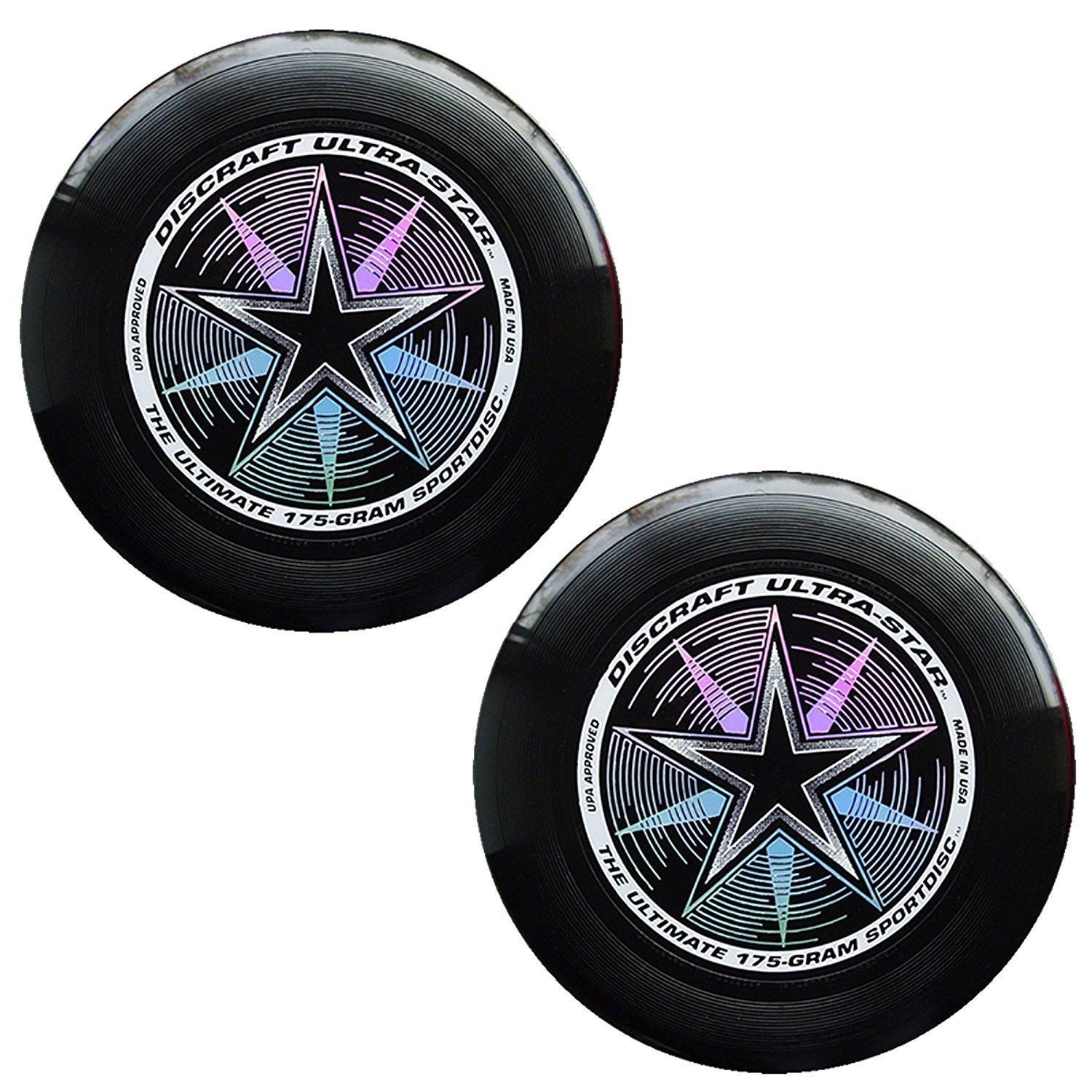 Discraft 175 gram Ultra Star Sport Disc, 2 pack, Black