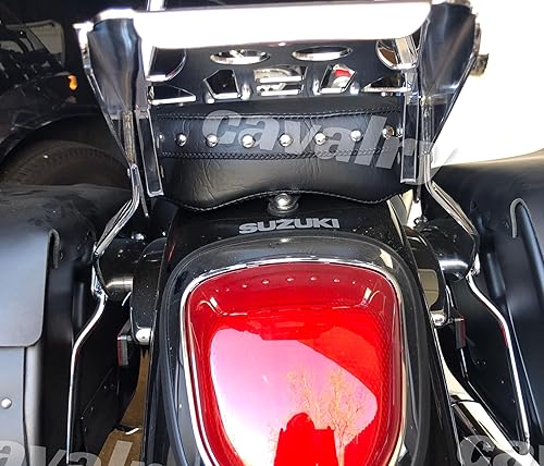 Miniatura 9 de Rejilla portabulto para Suzuki Boulevard C50 M50 C90 Volusia VL800 Intruder VL1500 (1 pulgada) - Cromado