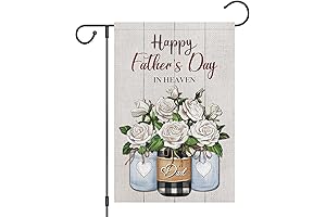 Heyfibro Happy Father's Day in Heaven Garden Flag