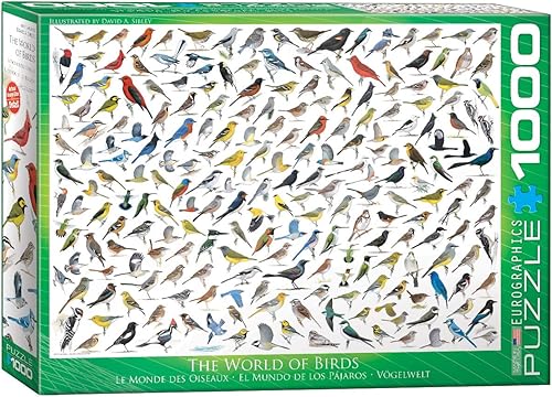 EuroGraphics El mundo de las aves 1000 piezas Puzzle