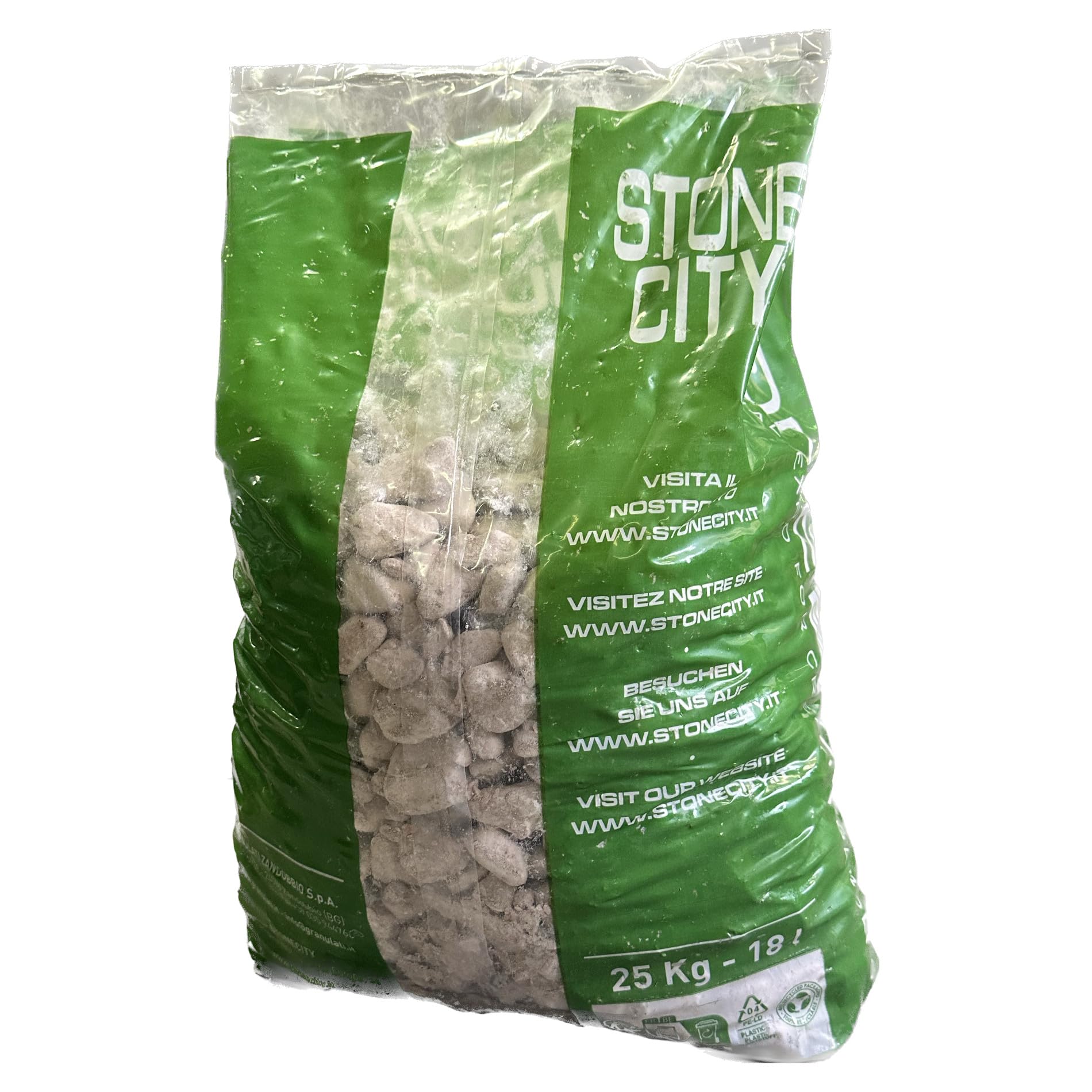 Ciottolo di Marmo Rosso Verona 25/40 Sacco da 25 kg Sassi Pietre arredo Giardino vasi