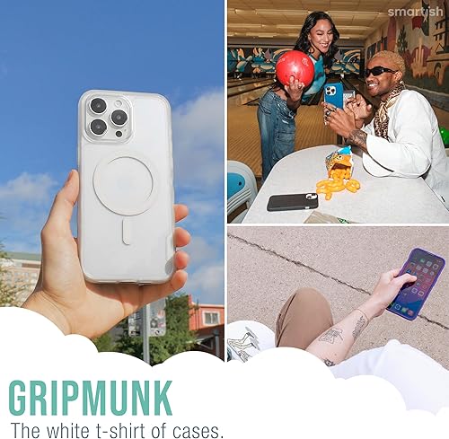 Miniatura 7 de Smartish Funda magnética para iPhone 15 Plus, Gripmunk compatible con MagSafe ligera + protectora, funda de agarre delgadafina con forro de