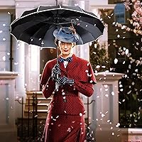 Vista 14 de Sombrilla parasol estilo techo de pagoda VIVISKY (TM) a la antigua, de ingenio, Ivory Marfil