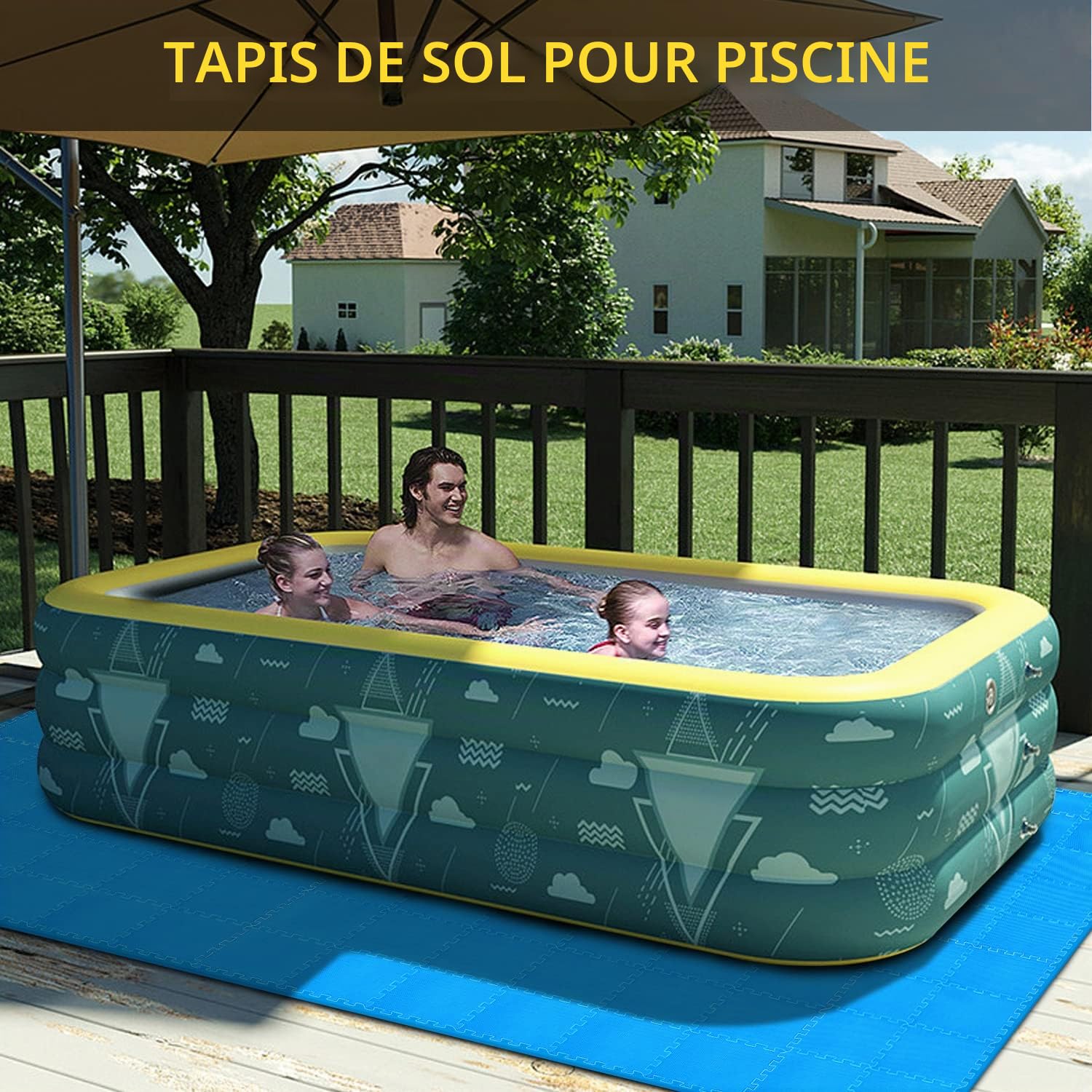 Eva Lot de 24 tapis de protection de sol en puzzle [33% de quantité en plus] – Tapis de sport antidérapant pour salle de fitness et équipement de fitness, tapis de sol anti-chute pour l'extérieur et