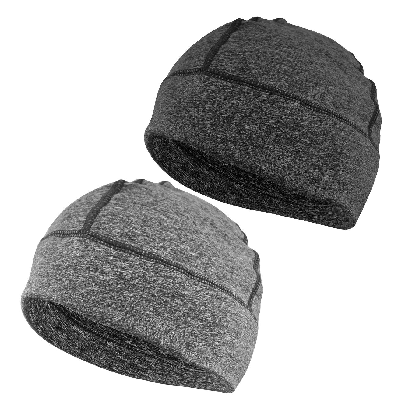 Skull Cap for Men/Women, 2-Pack Sleep Bonnet Slouchy Beanie Hat for Hair Loss Cancer Chemo