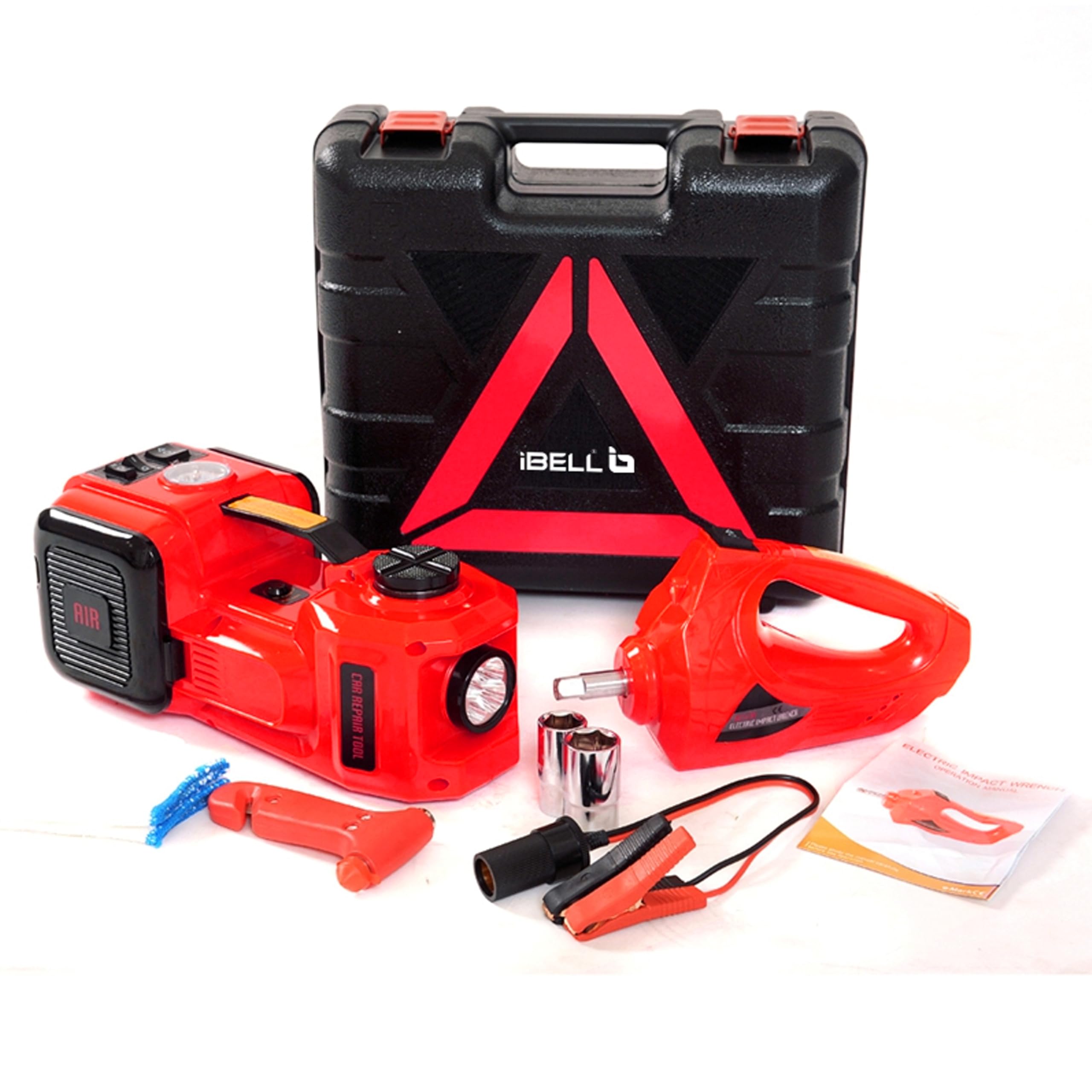 iBELL 5 in 1 Electric Hydraulic Car Jack with Electric Impact Wrench Tire Inflator and LED Light for Car SUV MPV Sedan Lifting Range 6 to 17.7 inch (B09PL3DXWC) Amazon Price History, Amazon Price Tracker