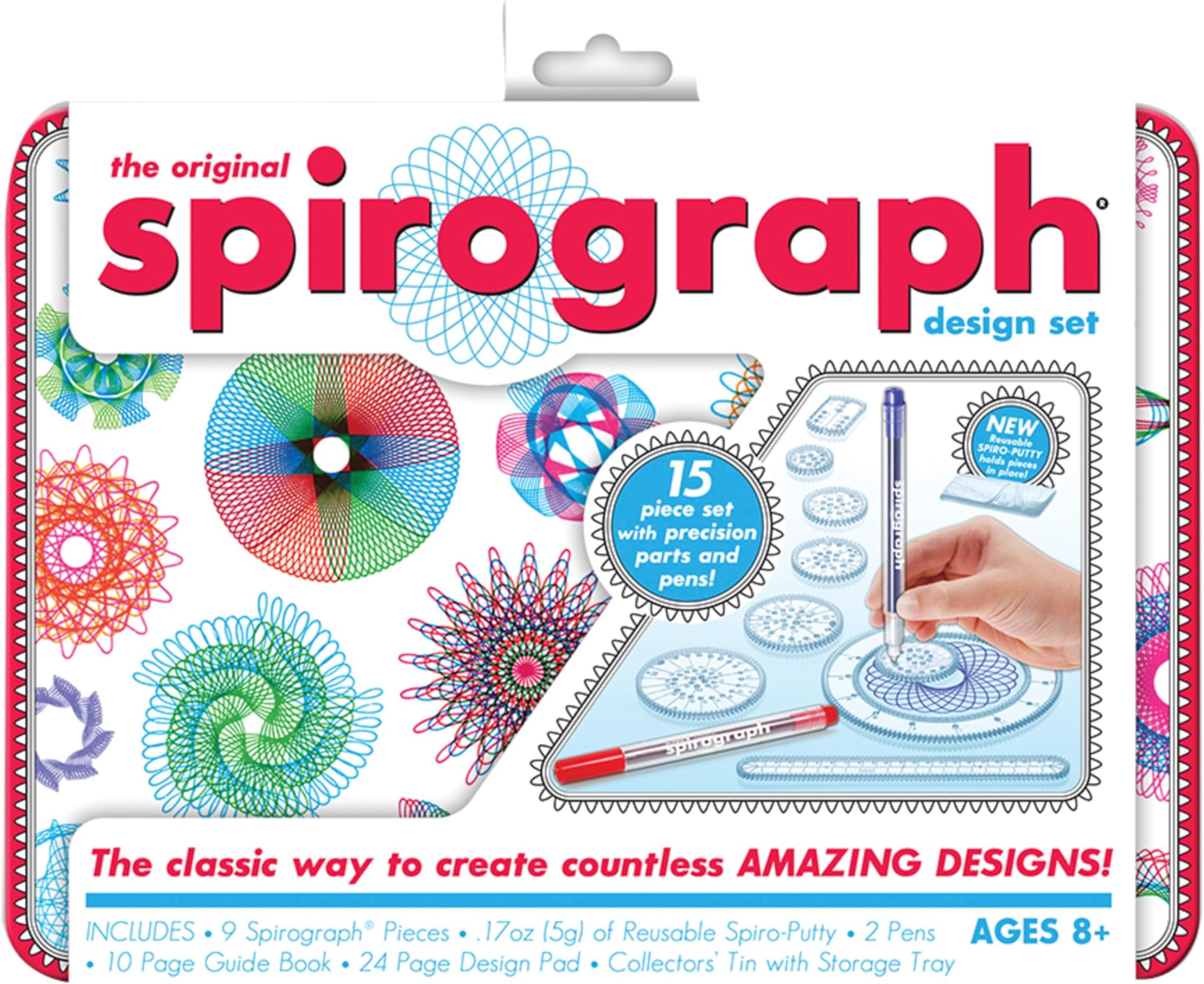 Kahootz Spirograph Design Tin Set,, Multicolor