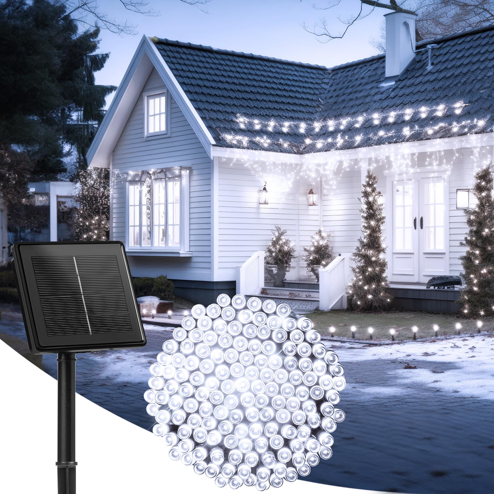 Cadena De Luces Solares Led, 30 Led, Decorativas, 8 Modos | Envío Gratis
