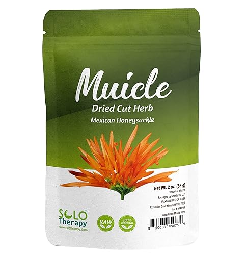 Muicle Té mexicano de madreselva de Hierba de 1.98oz, bolsa resellable, té de muículas, producto de México disponible en Yaxa Colombia