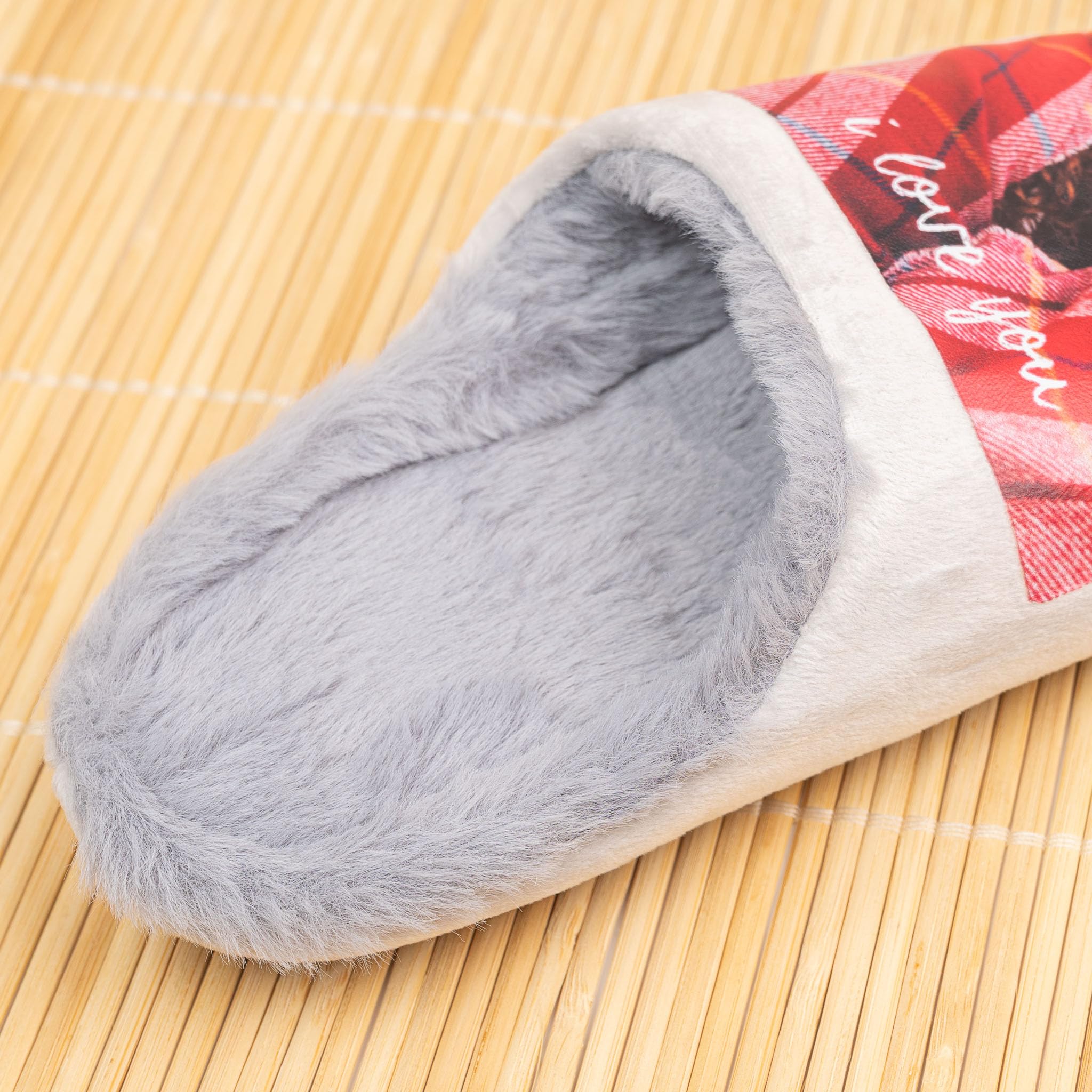 Wanapix | Chaussons Personnalisés | Personnalisez avec Photo et Texte | Pantoufles Unisexes Antidérapantes | Tailles 36-44