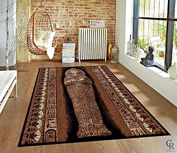 Pharaoh Ancient Egyptian King TUT Egyptian Carpet Oriental Area Rug 5 3 X 7 5