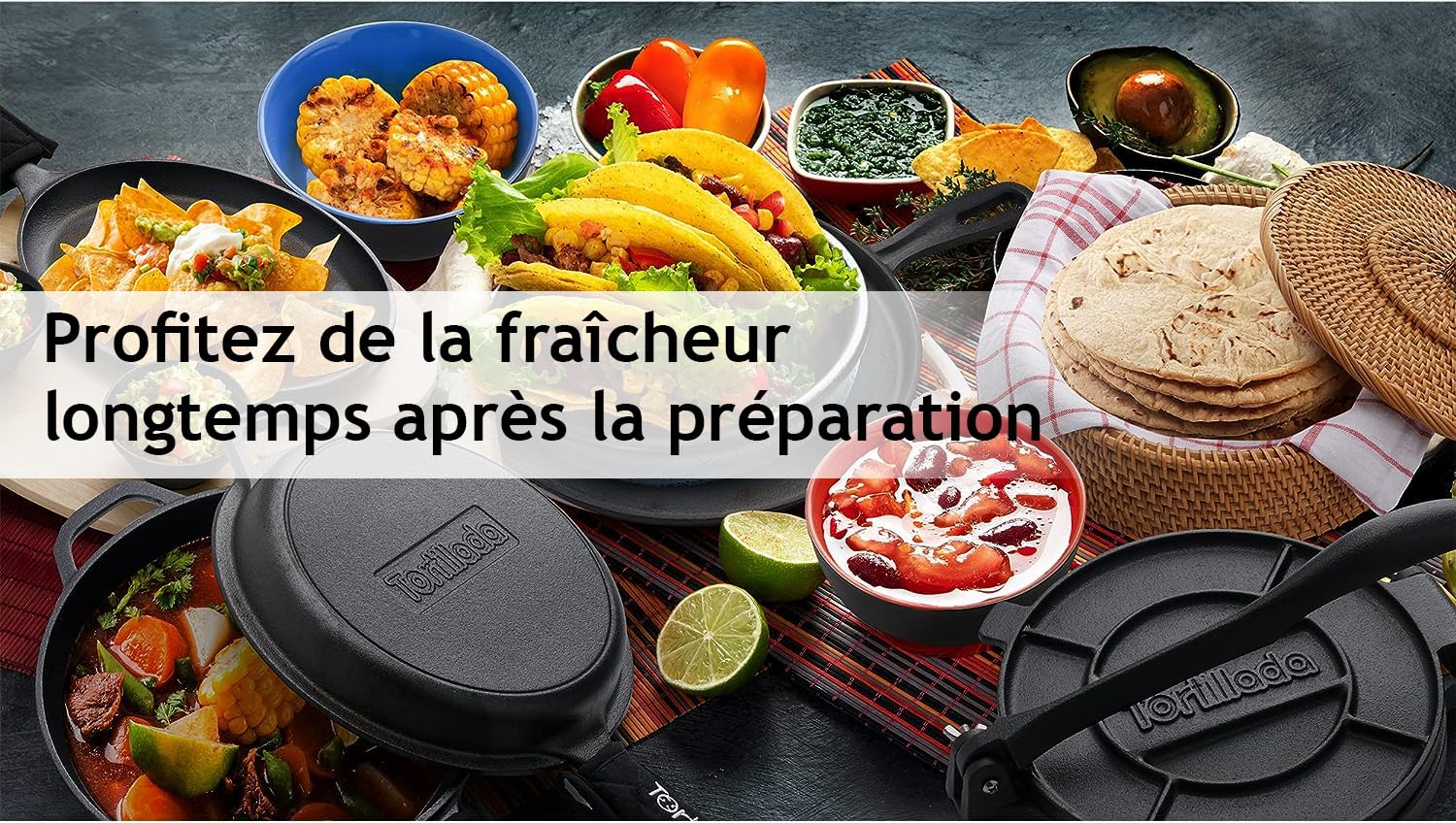 Tortillada - Chauffe Tortillas 26 cm Rotin – Panier à Pain Fait Main pour Tortillas, Wraps et Pain Plat – Avec Tissu en Coton, Garde les Aliments Chauds