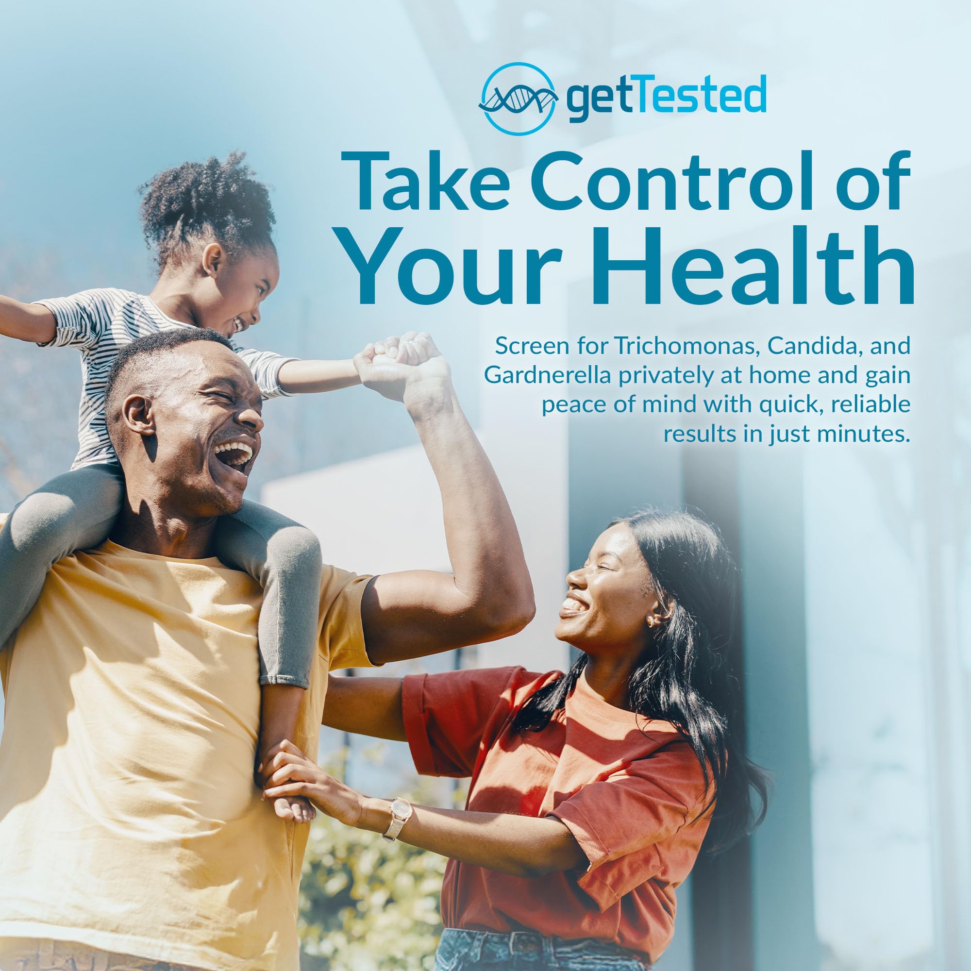 getTested 3-in-1 STI-Schnelltest-Kit für Trichomonas, Candida und Gardnerella, Selbsttest-Kit für zu Hause, Urin-Screening für Männer und Frauen, Ergebnisse in 15 Minuten