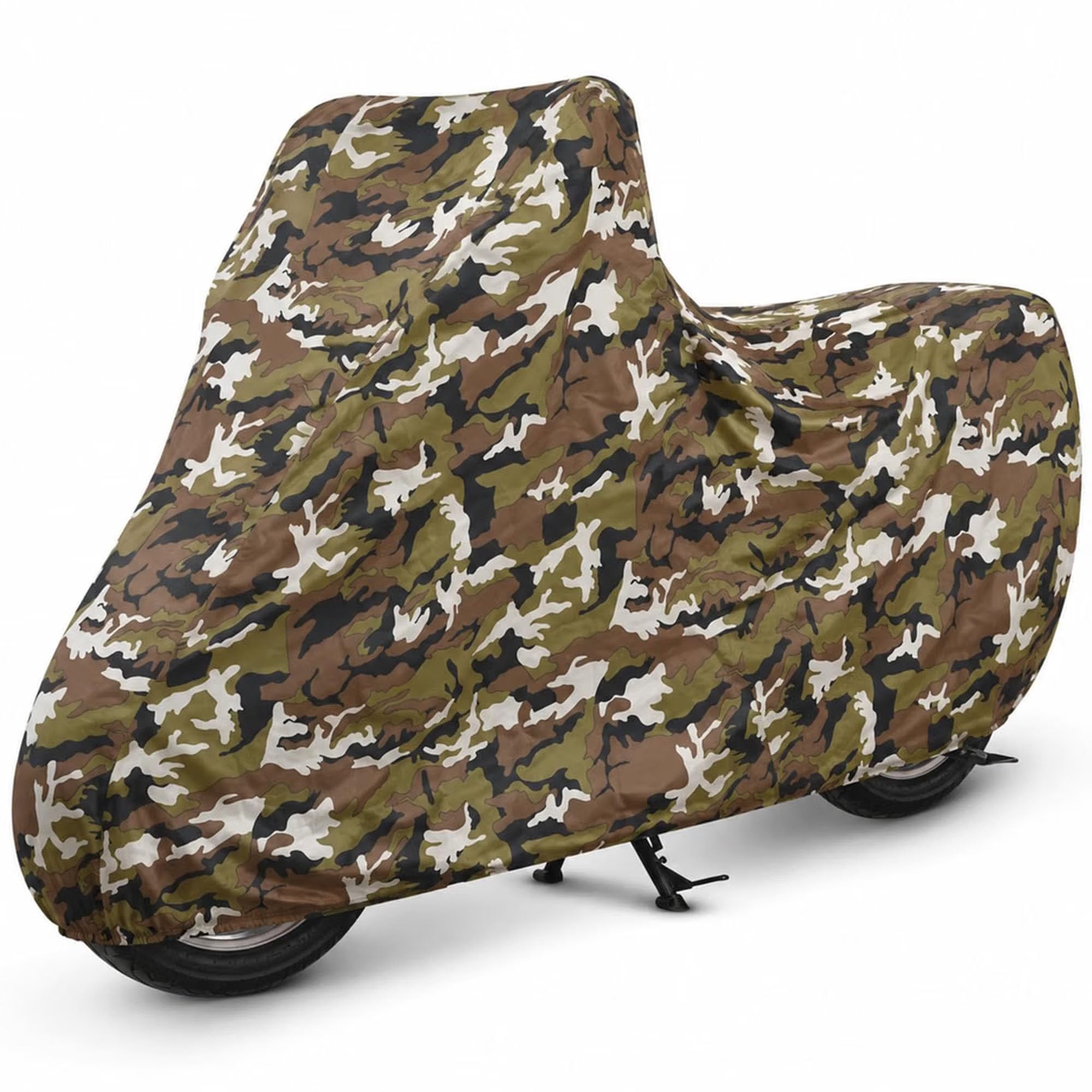 Allextreme Heavy Duty Bike Body Cover for All Sports Bikes & Upto RE 350 Size | 100% Waterproof (Tested) Dustproof & UV Protected | All Weather Protection Two Wheeler Motorcycle Cover (XL, Military)