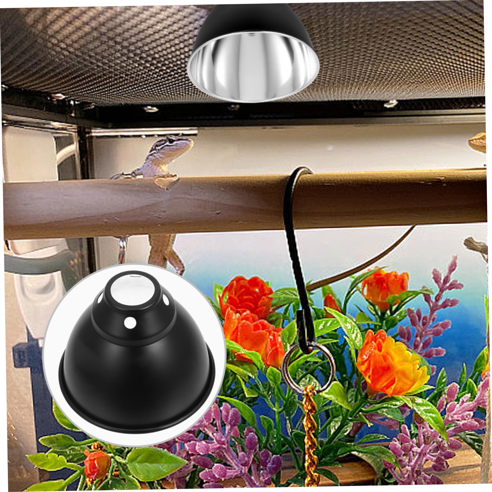 TOPBATHY Scatola Da 4 Pezzi Paralume per rettili lampada riscaldante per lucertola Lampada UVB lampada di calore per rettili paralume riscaldante rete per lampade per rettili ferro da stiro