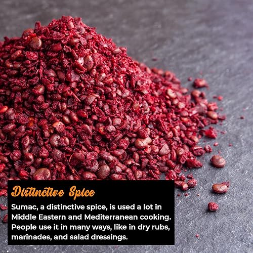 Miniatura 9 de NY SPICE SHOP Sumac molido - Condimento de zumba de 5 libras - Especias mediterráneas de Oriente Medio - Especias de Sumac en polvo - Bayas de Sumac