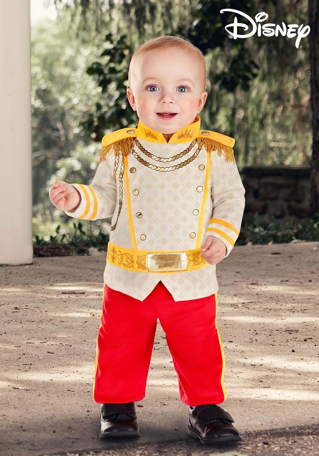 Infant Disney Cinderella Prince Charming Halloween Costume | Baby Boy Prince Outfit with Jacket and Pants for Dress-Up Fun