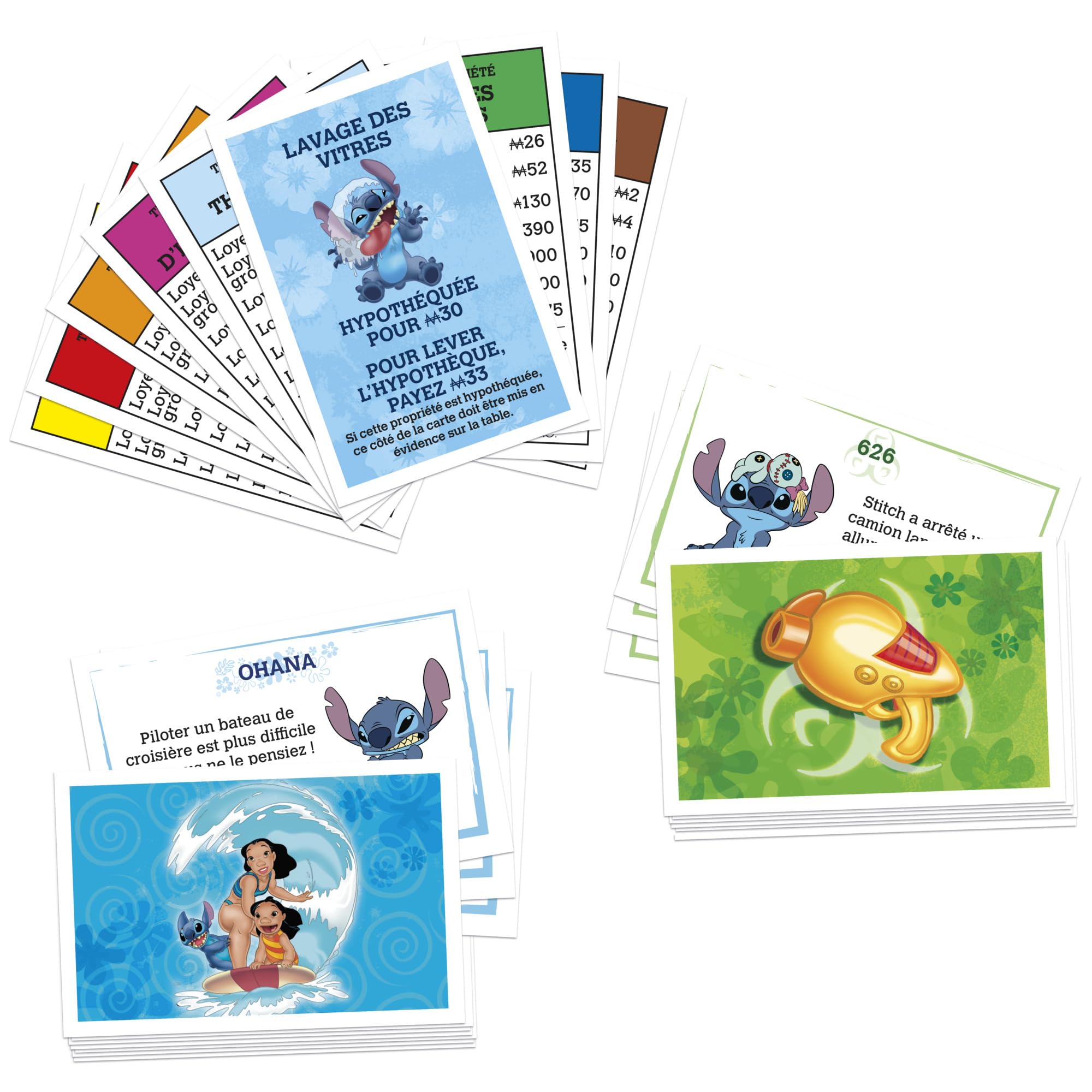 Jeu de Plateau Monopoly édition Disney Stitch - Version française, Jeu de société Familial et multijoueur pour Enfants, Ados et Adultes, Jeu de société, Dès 8 Ans