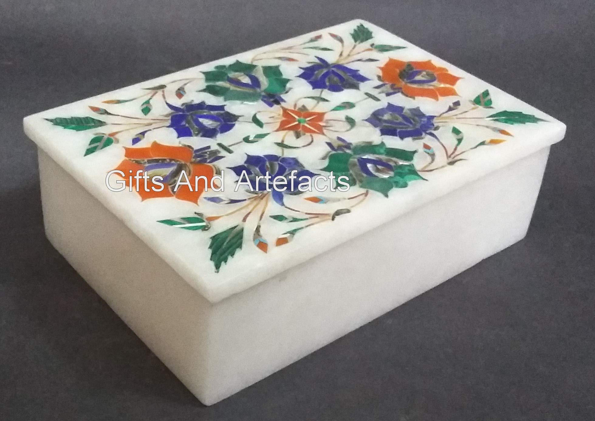 Cadeau de mariage boîte à bijoux en marbre et écrin floral haut de gamme