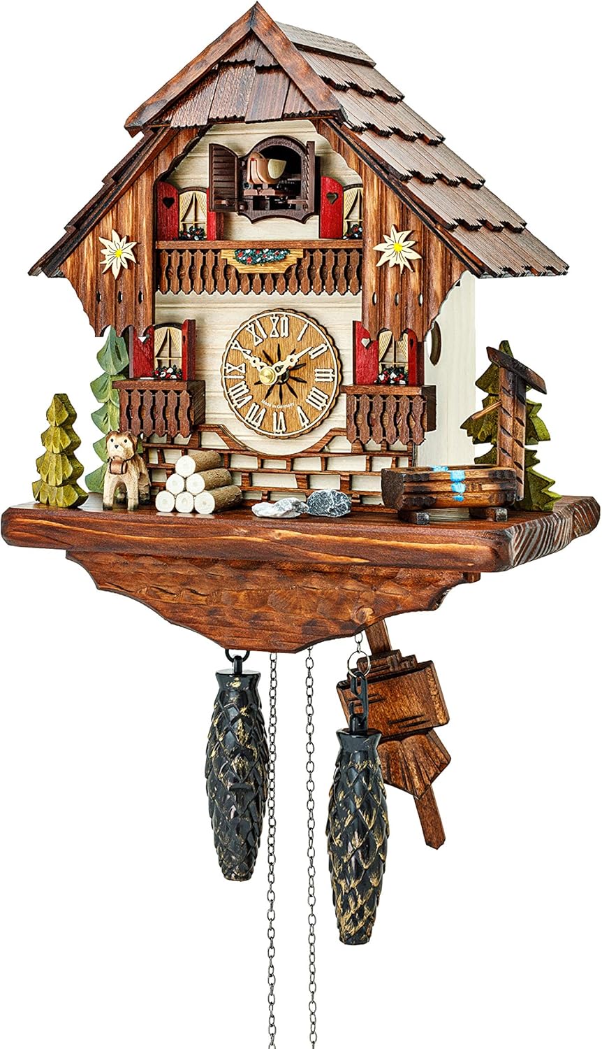 Quartz Cuckoo Clock Black Forest House KA 2641 QK