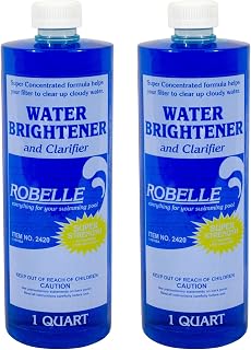 Robelle Premium Water Brightener and Clarifier 1-Quart 2-Pack