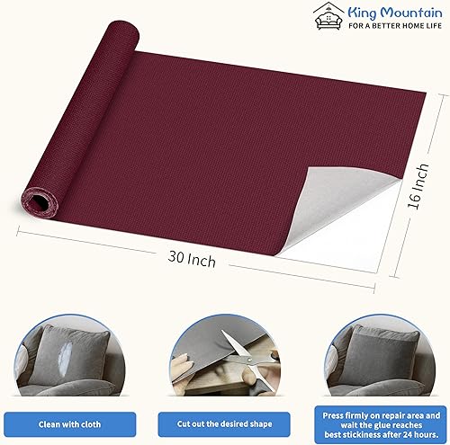 Vista 337 de KING MOUNTAIN Cinta de reparación de lona, parche para equipos para exteriores, 4 x 63 pulgadas, impermeable, autoadhesiva para reparar cubiertas