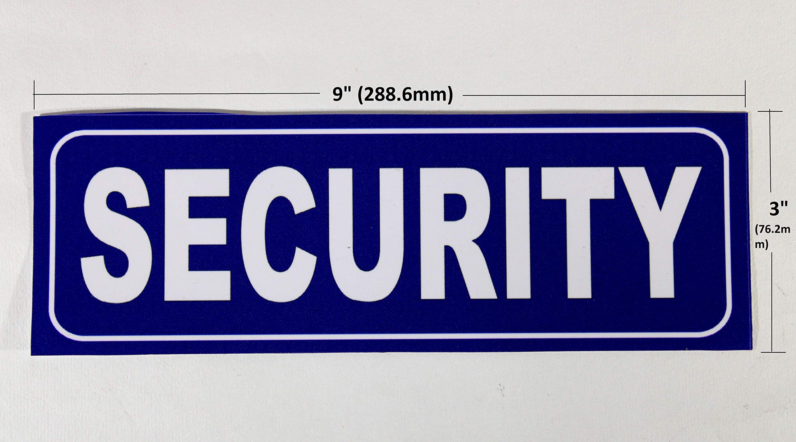 eSplanade Decalcomania dell'autoadesivo del segno di sicurezza - Dimensione dell'inchiostro resistente all'intemperie facile da montare (9 "x 3")