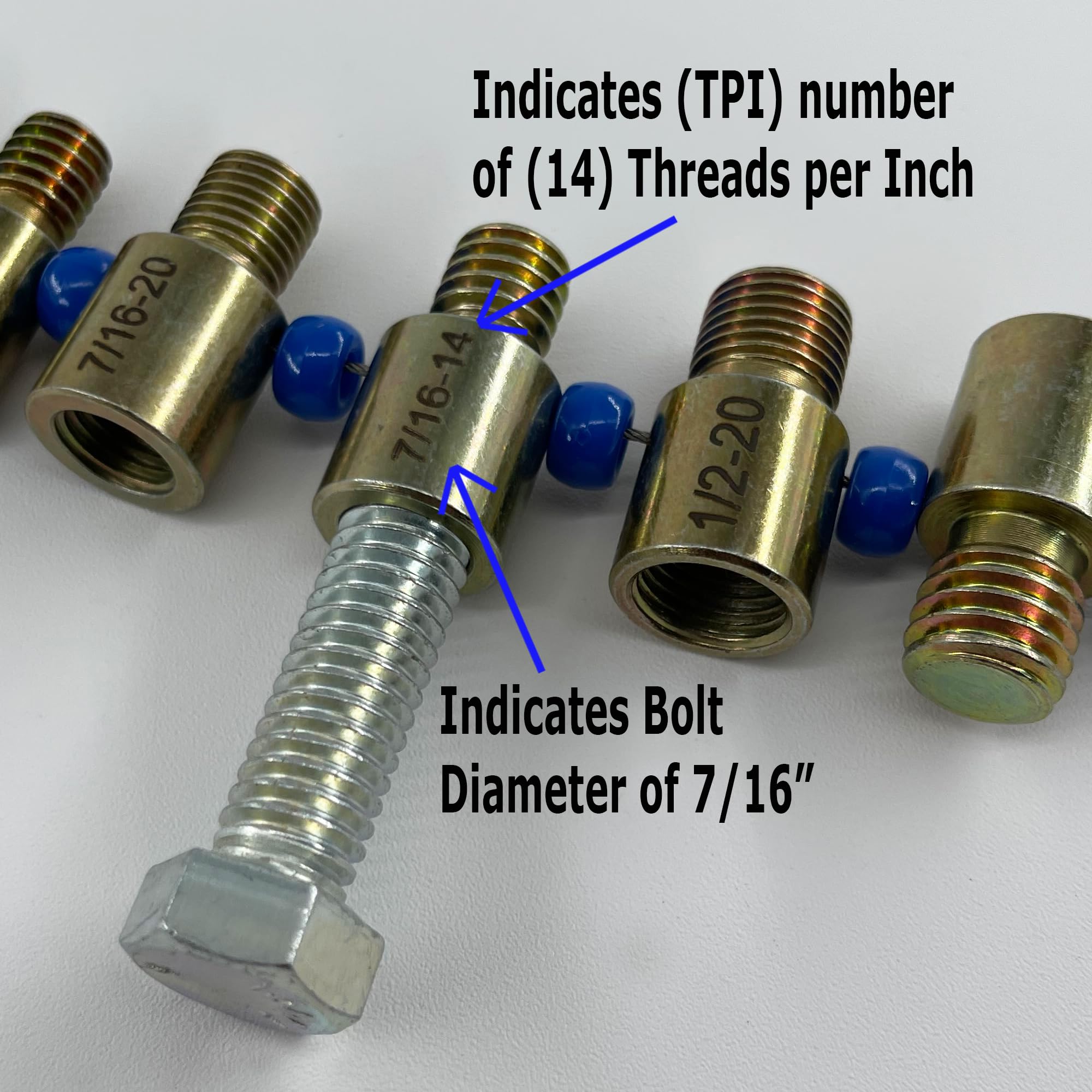 Mechanic Tools Nut & Bolt Thread Checker Gauge Set – 44 Sizes, Inch ...