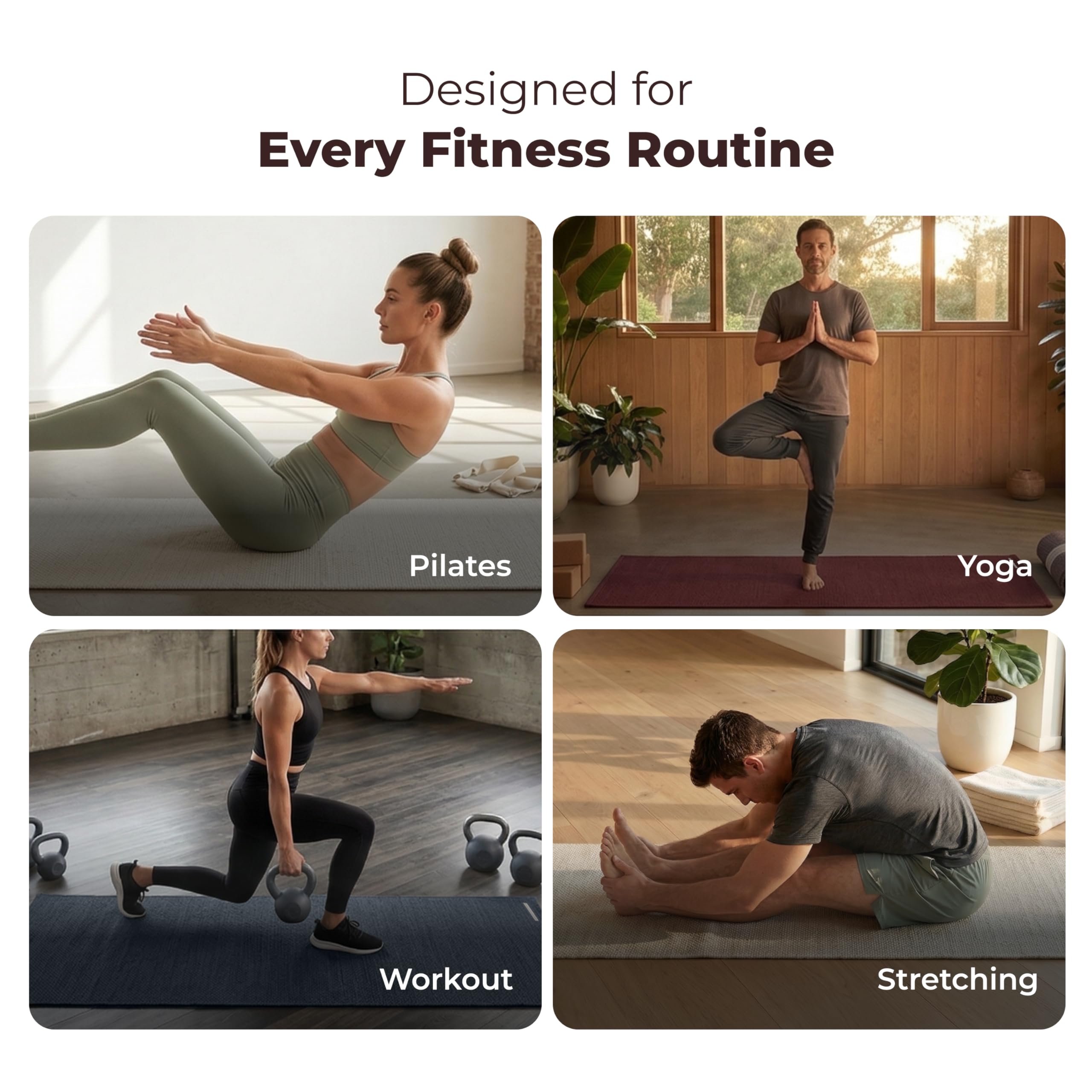 Amazon | Live Well 360 ハンドメイドオーガニックコットンヨガマット