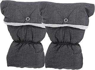 NOLITOY 1 Par De Luvas De Carrinho De Bebê Luvas De Inverno Luvas De Lã Luvas Quentes Carrinho De Bebê Aquecedores De Mão Luvas De Carrinho De Compras Luvas De Carrinho De Bebê Luvas De