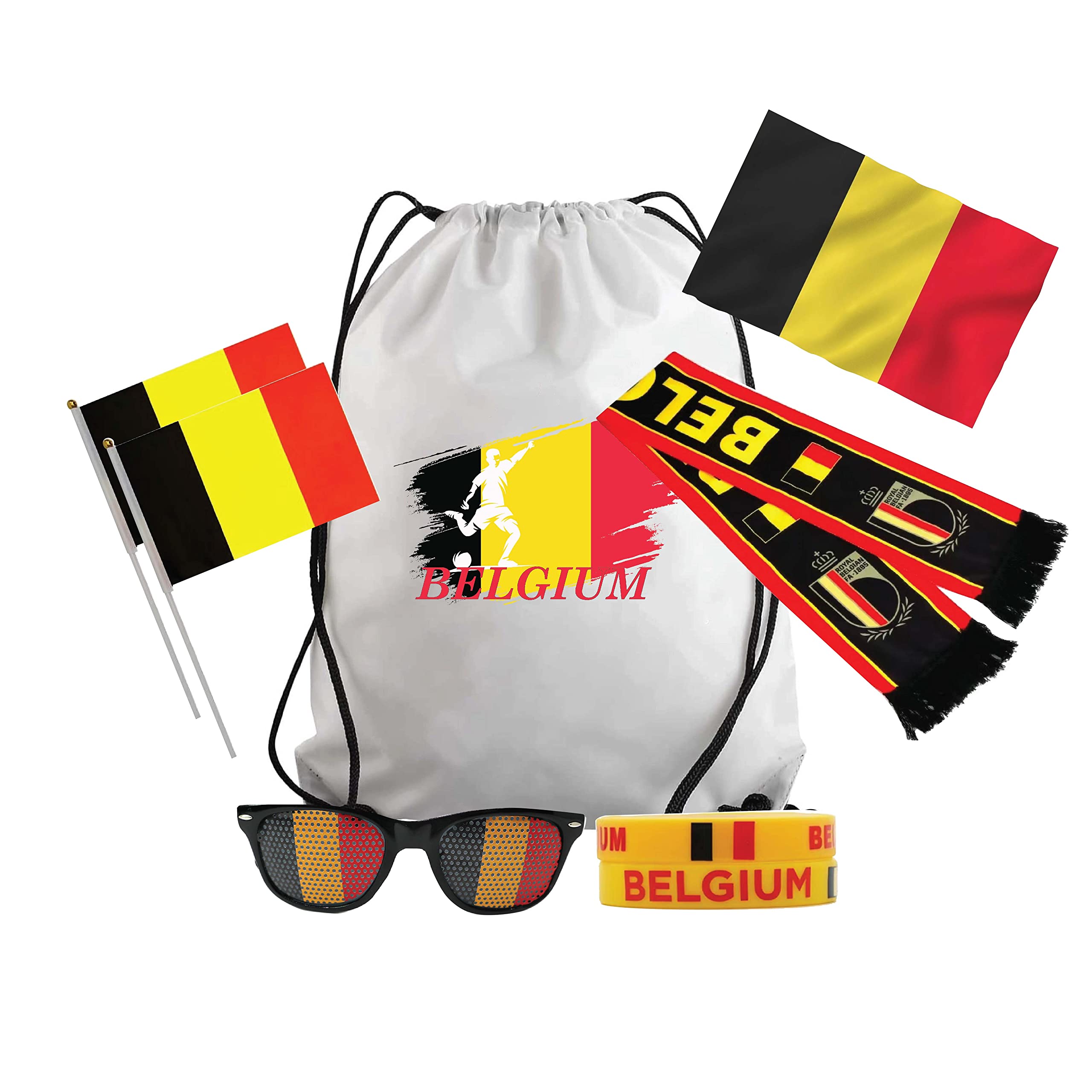 Belgium Soccer Fans Sports Merchandise Gift Set 8pc Desertcart