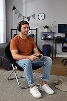 Vista 2 de Silla microgamuza negra Urban Shop, Negro