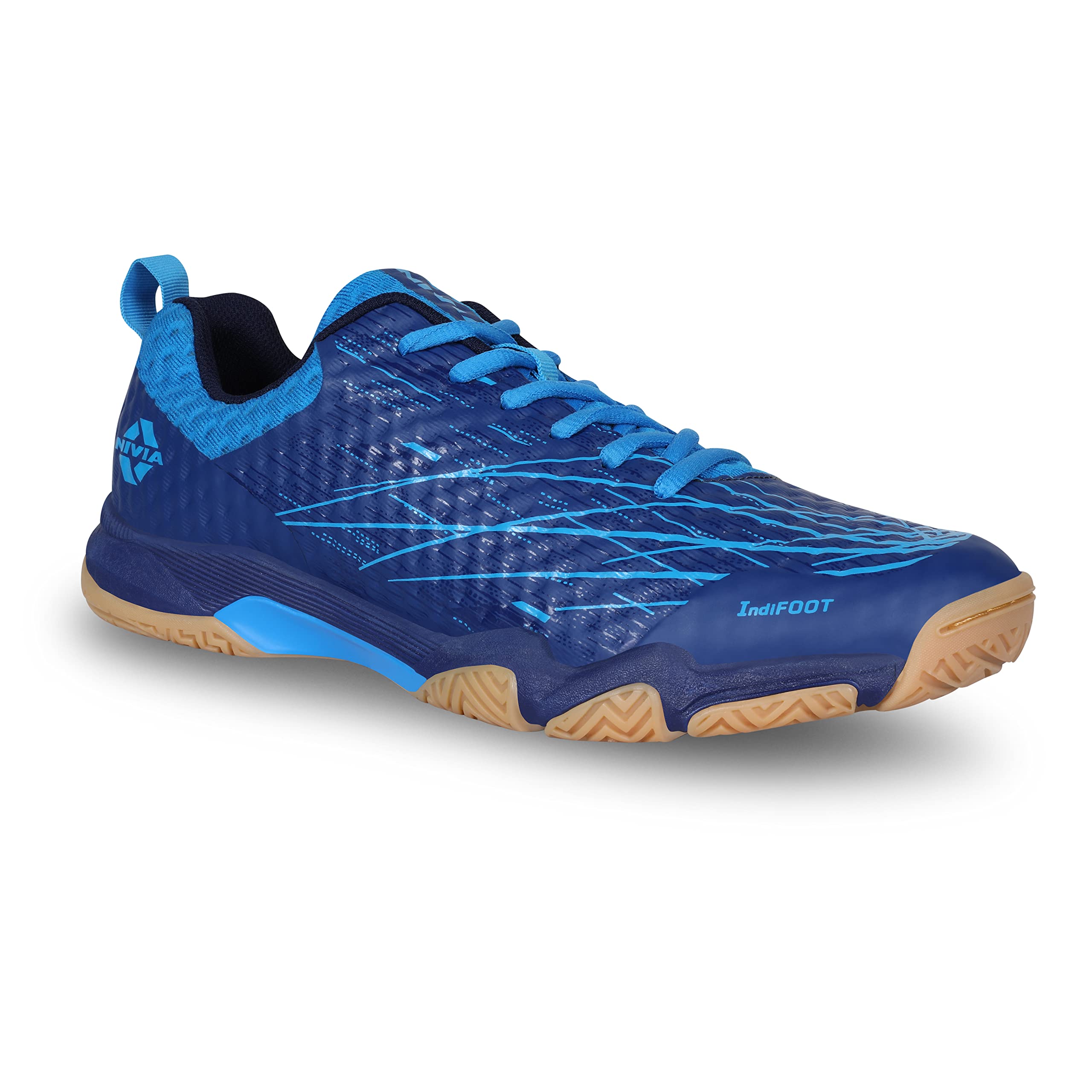 Nivia Powerstrike 3.0 Badminton Shoes for Men | Ultimate Pickleball, Padel, and Court Footwear | Badminton Sports Shoes | Best Non Marking Shoes | (Blue/Black) | Size UK03 (B0BSV618RH) Amazon Price History, Amazon Price Tracker