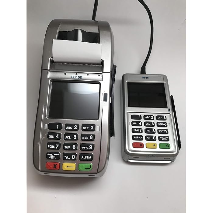 Buy First Data FD150 EMV CTLS Credit Card Terminal and RP10 PIN Pad with Carlton 501 Encryption