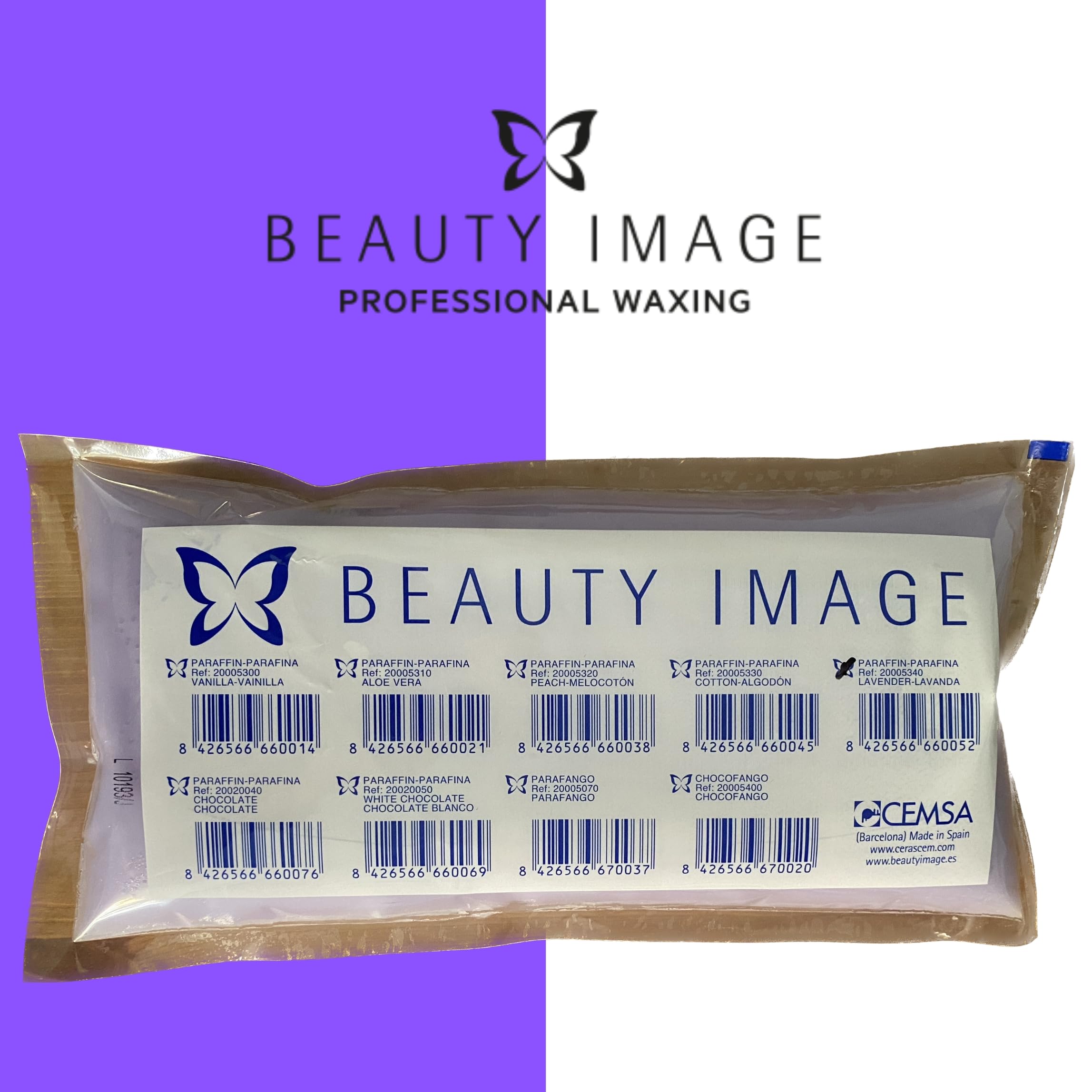 Beauty Image BI Paraffins con Oli Essenziali e Aroma di Lavanda - Idratazione di Lusso e Depilazione - Parafina per Mani e Piedi