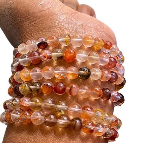 Miniatura 7 de Herb N Stone Apothecary Natural Crystal Bracelet  Gemstone Bracelet to Enhance Well-Being and Energy Balance  4-8mm Stretch Beaded Gemstone Stretch