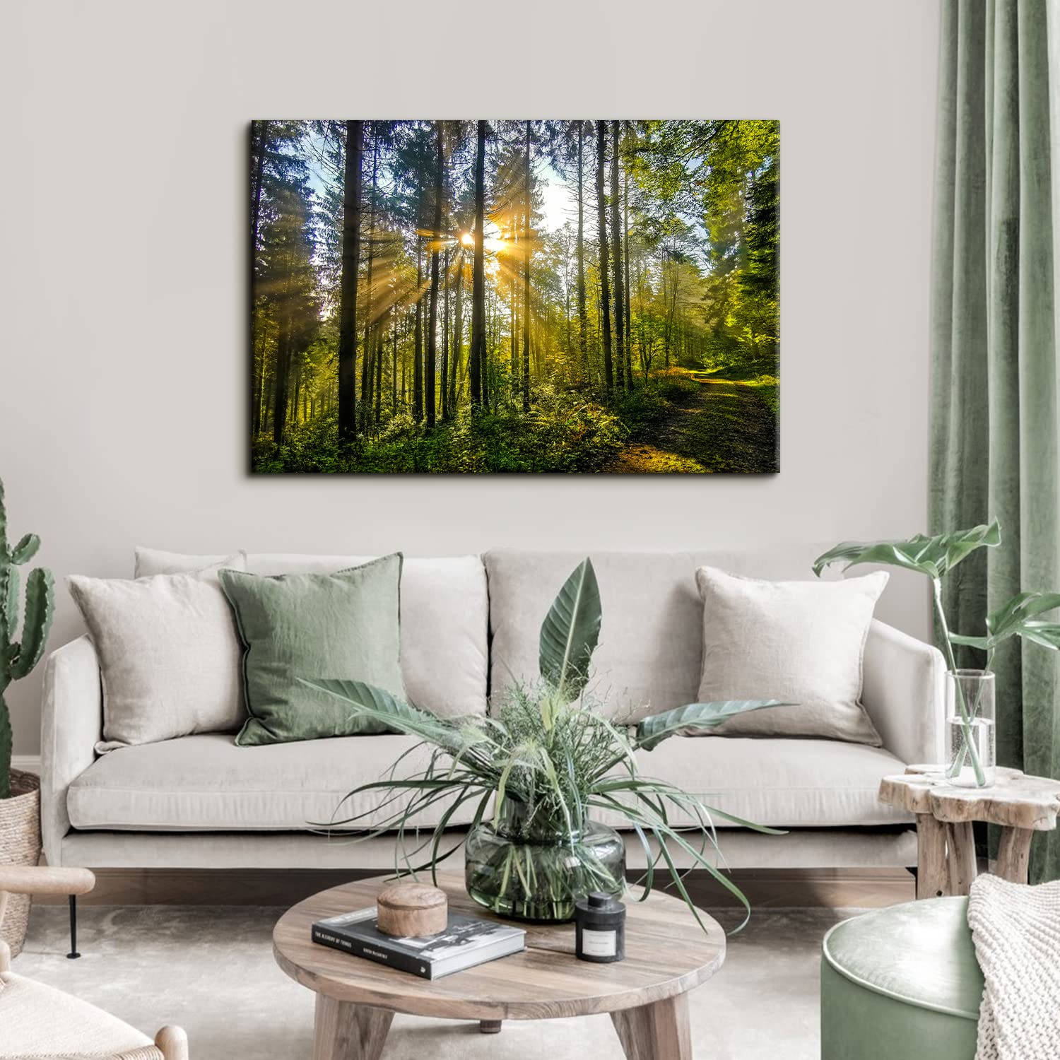 Tableau D'Art Contemporain 'Forêt' Sur Toile - Plusieurs Formats - Toile Tendue Sur Châssis