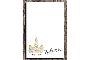 5.5 x 8.5 inch Unicorn Notepad Set of 2 with 100 Total Rainbow Sheets