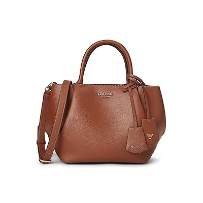 GUESS Amorette Girlfriend Satchel Satchel Handbags Cognac, Polyurethane