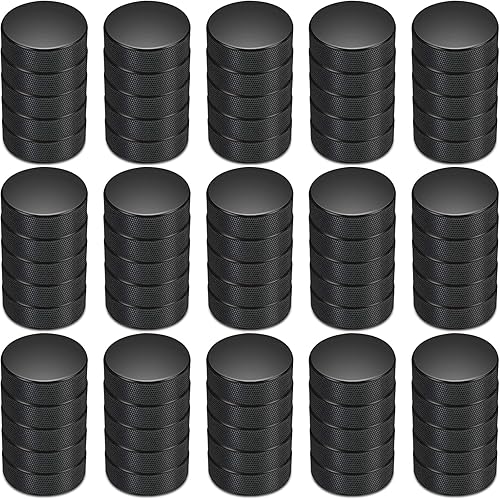 Mini discos de hockey sobre hielo de espuma deportiva de 3 pulgadas para interiores con bolsa de malla para niños y adultos, práctica y