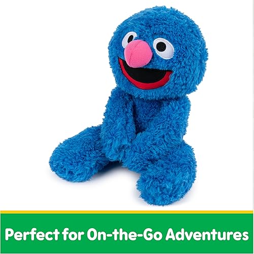 Vista 4 de GUND Sesame Street - Peluche oficial de Grover Take Along Buddy, juguete de peluche prémium para edades de 1 año en adelante, azul, 13 pulgadas