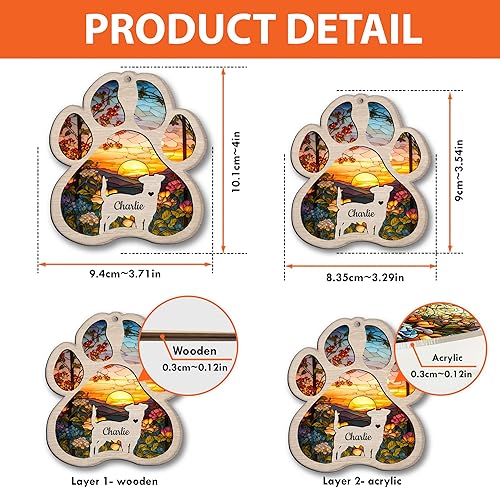 Miniatura 4 de Nazenti Atrapasoles conmemorativo personalizado para perros, adorno conmemorativo para perros, adorno conmemorativo para perros, regalo de