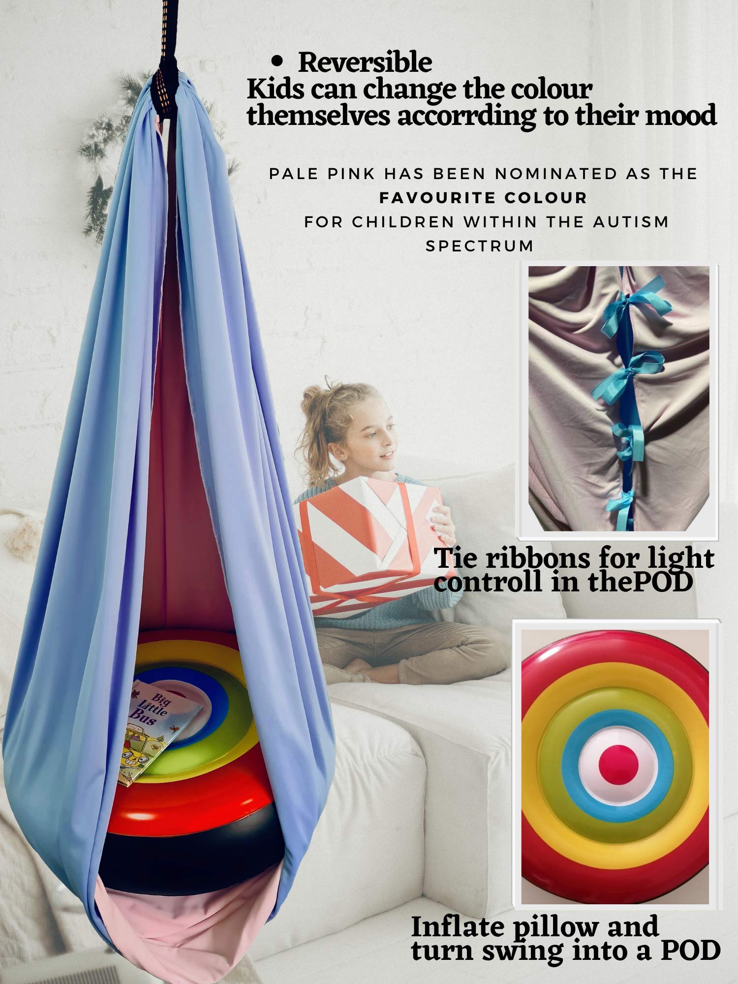 Buy Stroller Trotter Sensory Swing Pod Swing - 2 in 1 Indoor Swing for