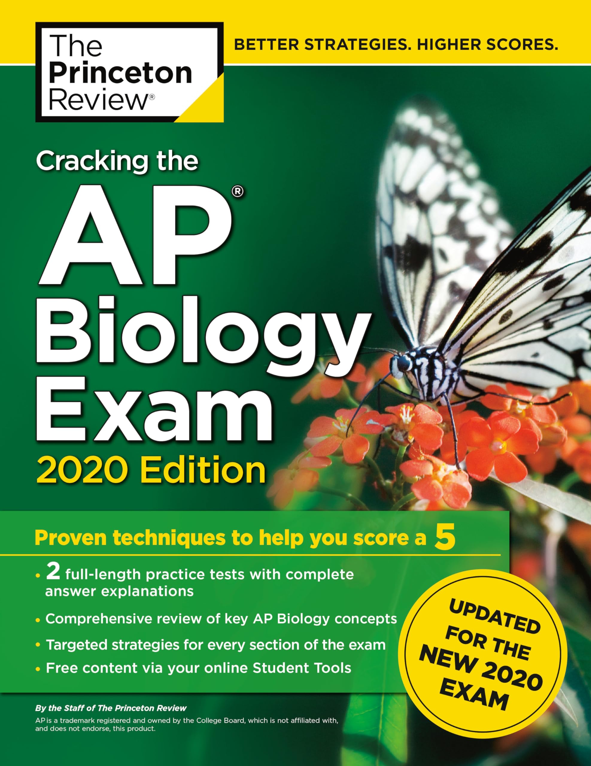 Cracking the AP Biology Exam, 2020 Edition: Practice Tests & Prep for the NEW 2020 Exam (College Test Preparation)